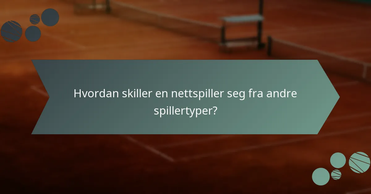 Hvordan skiller en nettspiller seg fra andre spillertyper?